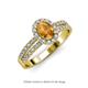 3 - Amaya Desire Citrine and Diamond Halo Engagement Ring 