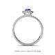 4 - Amaya Desire Tanzanite and Diamond Halo Engagement Ring 