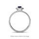 4 - Amaya Desire Blue Sapphire and Diamond Halo Engagement Ring 