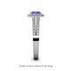 5 - Amaya Desire Tanzanite and Diamond Halo Engagement Ring 