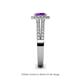 5 - Amaya Desire Amethyst and Diamond Halo Engagement Ring 