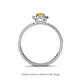 4 - Amaya Desire Citrine and Diamond Halo Engagement Ring 