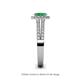 5 - Amaya Desire Emerald and Diamond Halo Engagement Ring 