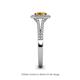5 - Raisa Desire Citrine and Diamond Halo Engagement Ring 