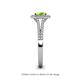 5 - Raisa Desire Peridot and Diamond Halo Engagement Ring 