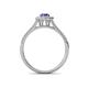 4 - Raisa Desire Tanzanite and Diamond Halo Engagement Ring 
