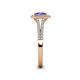 5 - Raisa Desire Tanzanite and Diamond Halo Engagement Ring 