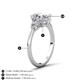 4 - Leah 2.90 ctw IGI Certified Lab Grown Diamond Oval Shape (9x7 mm) Hidden Halo accented Lab Grown Diamond Engagement Ring 
