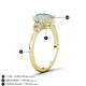 4 - Leah 2.25 ctw Opal Oval Shape (9x7 mm) Hidden Halo accented Lab Grown Diamond Engagement Ring 