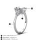 4 - Leah 3.43 ctw IGI Certified Lab Grown Diamond Radiant Shape (9x7 mm) Hidden Halo accented Lab Grown Diamond Engagement Ring 