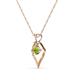 3 - Sallie Peridot Heart Pendant 