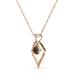 3 - Sallie Smoky Quartz Heart Pendant 