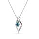 3 - Sallie London Blue Topaz Heart Pendant 