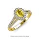 3 - Raisa Desire Yellow Sapphire and Diamond Halo Engagement Ring 