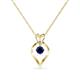 1 - Sallie Blue Sapphire Heart Pendant 