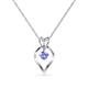 1 - Sallie Tanzanite Heart Pendant 