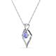 3 - Sallie Tanzanite Heart Pendant 