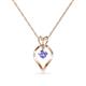1 - Sallie Tanzanite Heart Pendant 