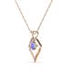 3 - Sallie Tanzanite Heart Pendant 