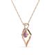 3 - Sallie Pink Tourmaline Heart Pendant 