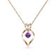 1 - Sallie Amethyst Heart Pendant 