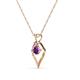 3 - Sallie Amethyst Heart Pendant 