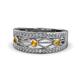 1 - Aurelia 0.47 ctw Citrine and Lab Grown Diamond Wedding Band 