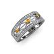 3 - Aurelia 0.47 ctw Citrine and Lab Grown Diamond Wedding Band 