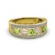 2 - Aurelia 0.54 ctw Peridot and Lab Grown Diamond Wedding Band 