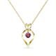 1 - Sallie Rhodolite Garnet Heart Pendant 