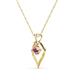 3 - Sallie Rhodolite Garnet Heart Pendant 