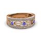 2 - Aurelia 0.50 ctw Tanzanite and Lab Grown Diamond Wedding Band 