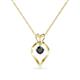 1 - Sallie Black Diamond Heart Pendant 
