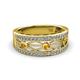 2 - Aurelia 0.47 ctw Citrine and Lab Grown Diamond Wedding Band 