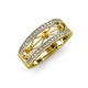 3 - Aurelia 0.47 ctw Citrine and Lab Grown Diamond Wedding Band 