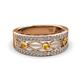 2 - Aurelia 0.47 ctw Citrine and Lab Grown Diamond Wedding Band 