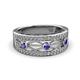 2 - Aurelia 0.47 ctw Iolite and Lab Grown Diamond Wedding Band 