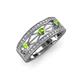 3 - Aurelia 0.54 ctw Peridot and Lab Grown Diamond Wedding Band 