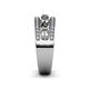 5 - Aurelia 0.52 ctw Black and White Lab Grown Diamond Wedding Band 