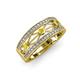 3 - Aurelia 0.52 ctw Yellow Sapphire and Lab Grown Diamond Wedding Band 