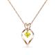 1 - Sallie Yellow Sapphire Heart Pendant 
