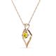 3 - Sallie Yellow Sapphire Heart Pendant 