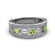 2 - Aurelia 0.54 ctw Peridot and Lab Grown Diamond Wedding Band 