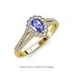 3 - Raisa Desire Tanzanite and Diamond Halo Engagement Ring 