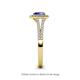 5 - Raisa Desire Tanzanite and Diamond Halo Engagement Ring 