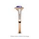 5 - Raisa Desire Tanzanite and Diamond Halo Engagement Ring 