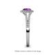 5 - Raisa Desire Amethyst and Diamond Halo Engagement Ring 