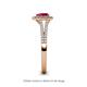 5 - Raisa Desire Ruby and Diamond Halo Engagement Ring 