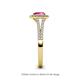5 - Raisa Desire Pink Sapphire and Diamond Halo Engagement Ring 