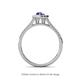 4 - Raisa Desire Tanzanite and Diamond Halo Engagement Ring 